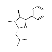 (+/-)-2ξ-isobutyl-3,4r-dimethyl-5t-phenyl-oxazolidine Structure