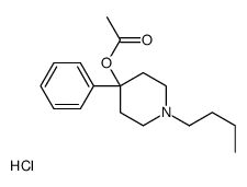 (1-butyl-4-phenylpiperidin-4-yl) acetate,hydrochloride结构式