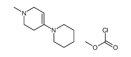 methyl carbonochloridate,1-methyl-4-piperidin-1-yl-3,6-dihydro-2H-pyridine Structure