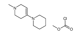 methyl carbonochloridate,1-methyl-4-piperidin-1-yl-3,6-dihydro-2H-pyridine结构式