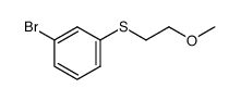 (3-bromophenyl)(2-methoxyethyl)sulfane Structure