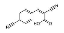 2-cyano-3-(4-cyanophenyl)prop-2-enoic acid Structure