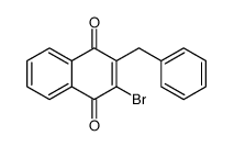 2-benzyl-3-bromonaphthalene-1,4-dione结构式
