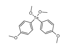 dimethoxybis(4-methoxyphenyl)-4-tellane Structure