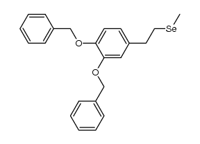 1-[3,4-bis(benzyloxy)phenyl]-2-(methylseleno)ethane Structure