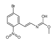 methyl N-[2-(5-bromo-2-nitrophenyl)ethenyl]carbamate Structure