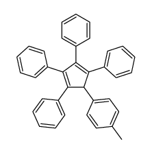 1-methyl-4-(2,3,4,5-tetraphenylcyclopenta-2,4-dien-1-yl)benzene结构式