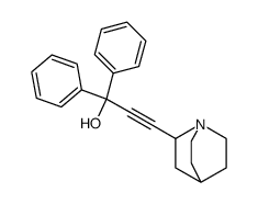 2-(3',3'-Diphenyl-3'-oxy-1'-propinyl)quinuclidine结构式