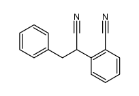 2-(2-cyano-phenyl)-3-phenyl-propionitrile Structure