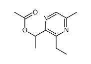 2-(1-ACETOXYETHYL)-3-ETHYL-5-METHYLPYRAZINE Structure