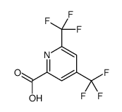 4,6-Bis-trifluoromethyl-pyridine-2-carboxylic acid Structure