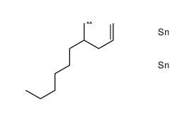 trimethyl-(2-prop-2-enyl-1-trimethylstannyloctyl)stannane Structure