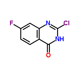 2-Chloro-7-fluoro-4(1H)-quinazolinone Structure