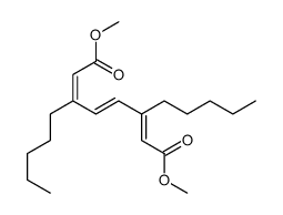 dimethyl 3,6-dipentylocta-2,4,6-trienedioate Structure