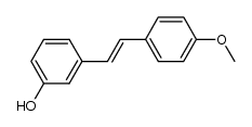 (E)-1-hydroxy-3-(4-methoxy)styrylbenzene结构式