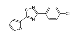 3-(4-chlorophenyl)-5-(furan-2-yl)-1,2,4-thiadiazole结构式