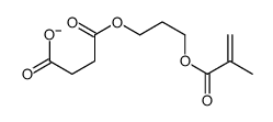 4-[3-(2-methylprop-2-enoyloxy)propoxy]-4-oxobutanoate Structure