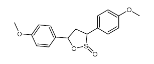 3,5-bis(4-methoxyphenyl)-1,2-oxathiolane 2-oxide结构式