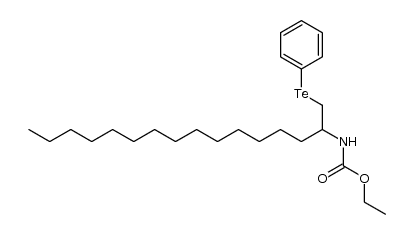 ethyl [1-[(phenyltelluro)methyl]pentadecyl]carbamate结构式