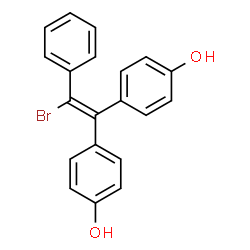 1,1-bis(4-hydroxyphenyl)-2-bromo-2-phenylethylene结构式