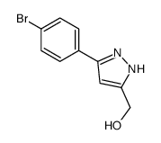 [3-(4-bromophenyl)-1H-pyrazol-5-yl]methanol Structure