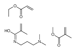 N-[3-(dimethylamino)propyl]-2-methylprop-2-enamide,ethyl prop-2-enoate,methyl 2-methylprop-2-enoate结构式