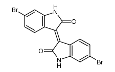 6,6'-二溴异靛结构式