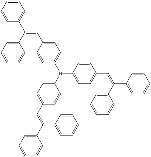 Benzenamine,4-(2,2-diphenylethenyl)-N,N-bis[4-(2,2-diphenylethenyl)phenyl]-结构式