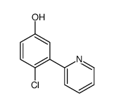 4-chloro-3-pyridin-2-ylphenol结构式