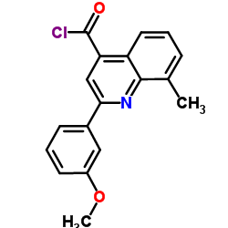 2-(3-Methoxyphenyl)-8-methyl-4-quinolinecarbonyl chloride Structure