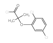 2-(2,5-Dichlorophenoxy)-2-methylpropanoyl chloride structure