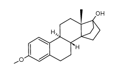 3-methoxy-14,17α-ethanoestra-1,3,5(10)-triene-17β-ol结构式