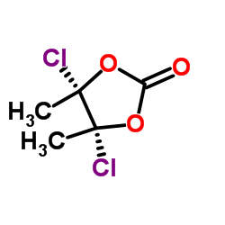 (4R,5S)-4,5-Dichloro-4,5-dimethyl-1,3-dioxolan-2-one Structure