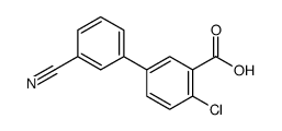 2-chloro-5-(3-cyanophenyl)benzoic acid Structure