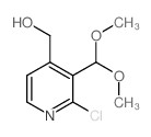(2-Chloro-3-(dimethoxymethyl)pyridin-4-yl)methanol structure