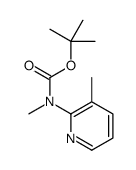 tert-Butyl methyl(3-methylpyridin-2-yl)carbamate Structure