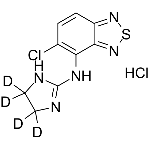 Tizanidine-d4 (hydrochloride) Structure