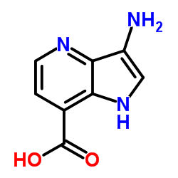 3-Amino-4-azaindole-7-carboxylic acid结构式