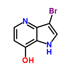 3-Bromo-1H-pyrrolo[3,2-b]pyridin-7-ol结构式