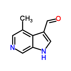 4-Methyl-6-azaindole-3-carbaldehyde结构式