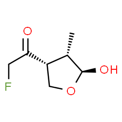 Ethanone, 2-fluoro-1-(tetrahydro-5-hydroxy-4-methyl-3-furanyl)-, (3alpha,4alpha,5beta)- (9CI) picture