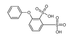 3-phenoxybenzene-1,2-disulfonic acid Structure