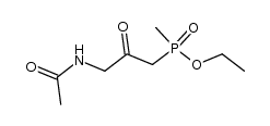 (3-acetylamino-2-oxopropyl)methylphosphinic acid ethyl ester Structure