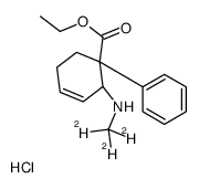 ethyl (1R,2R)-1-phenyl-2-(trideuteriomethylamino)cyclohex-3-ene-1-carboxylate,hydrochloride结构式