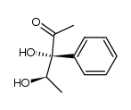 anti-3,4-dihydroxy-3-phenylpentan-2-one结构式
