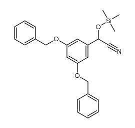 2-(3,5-bis(benzyloxy)phenyl)-2-((trimethylsilyl)oxy)acetonitrile Structure
