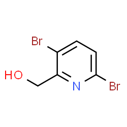 (3,6-二溴吡啶-2-基)甲醇结构式