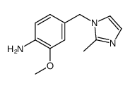 2-methoxy-4-[(2-methylimidazol-1-yl)methyl]aniline Structure