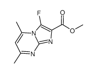 methyl 3-fluoro-5,7-dimethylimidazo[1,2-a]pyrimidine-2-carboxylate Structure