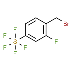2-Fluoro-4-(pentafluorothio)benzyl bromide结构式